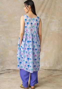 Vävd klänning "Öst" i ekologisk bomull-Gudrun Sjödén Sale