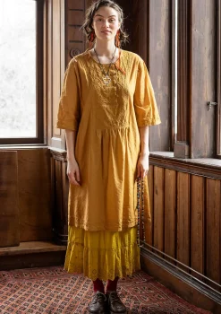 Vävd klänning "Wanja" i ekologisk bomull-Gudrun Sjödén