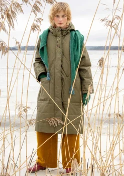 Vävd kviltad kappa "Svalbard"-Gudrun Sjödén Hot