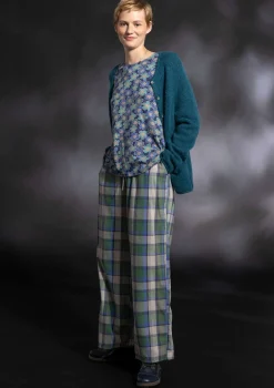 Vävd pyjamasbyxa "Skagen" i ekologisk bomull-Gudrun Sjödén Sale