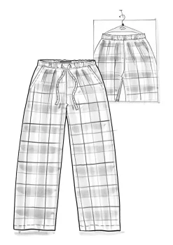 Vävd pyjamasbyxa 