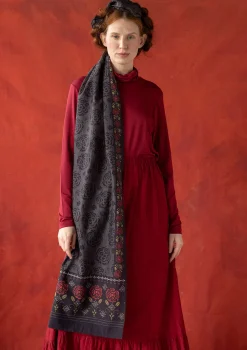 Vävd sjal "Kamelia" i ekologisk bomull/siden-Gudrun Sjödén Best