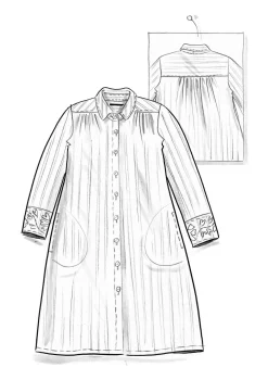 Vävd skjortklänning 