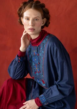 Vävd tunika "Wanja" i ekologisk bomull-Gudrun Sjödén New