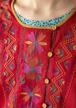 Vävd tunika "Wanja" i ekologisk bomull-Gudrun Sjödén Sale