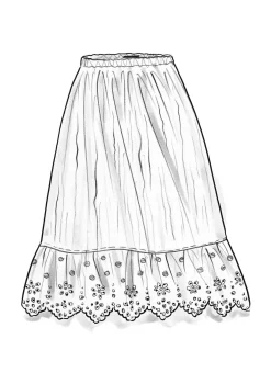 Vävd underkjol i ekologisk bomull-Gudrun Sjödén Outlet